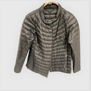 Athleta brand puff jacket, medium , olive green